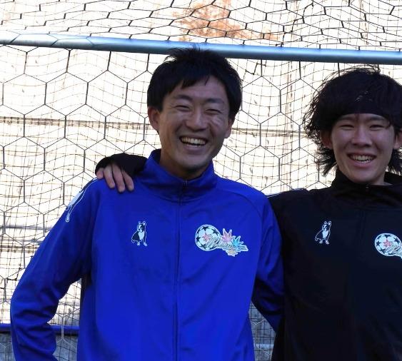 サッカースクールでの大藤店長